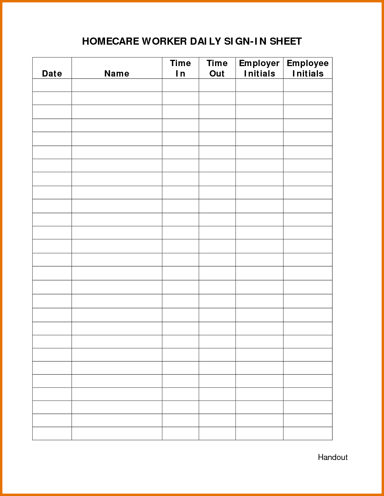 Employee Attendance Sheet Pdf | Employee Attendance Sheet - Free Printable Attendance Forms For Teachers