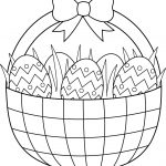 Empty Easter Basket Coloring Page   Coloring Home   Free Printable Coloring Pages Easter Basket