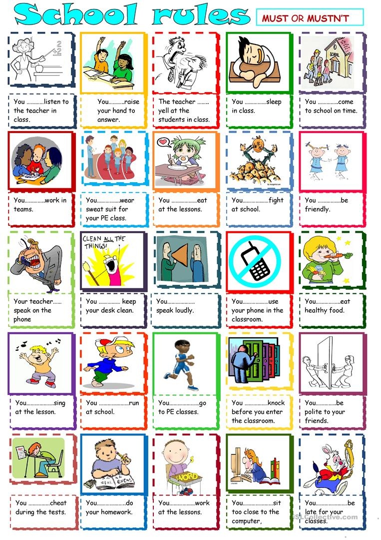 English Esl Classroom Rules Worksheets - Most Downloaded (36 Results) - Free Printable Classroom Rules Worksheets
