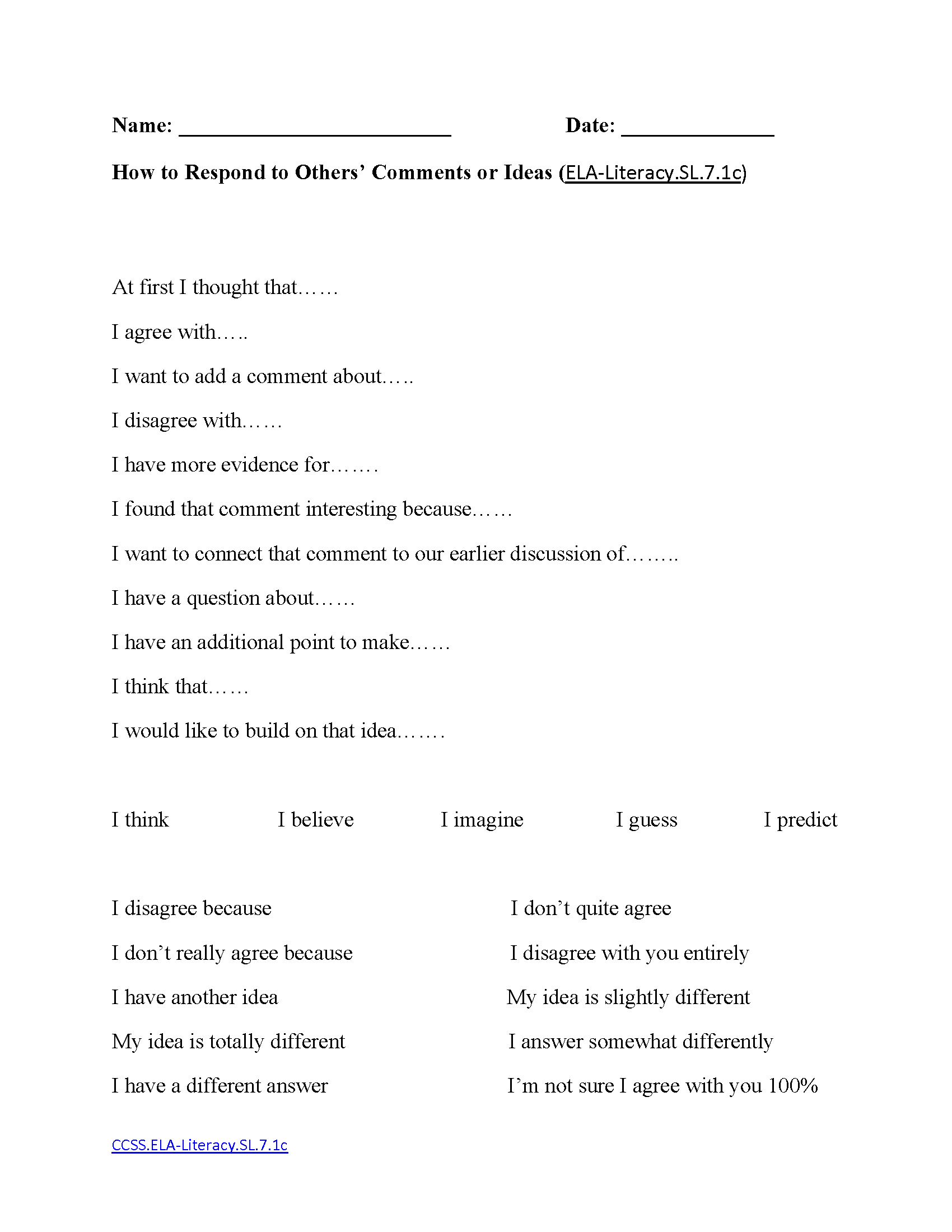 English Worksheets | 7Th Grade Common Core Worksheets - 7Th Grade Worksheets Free Printable