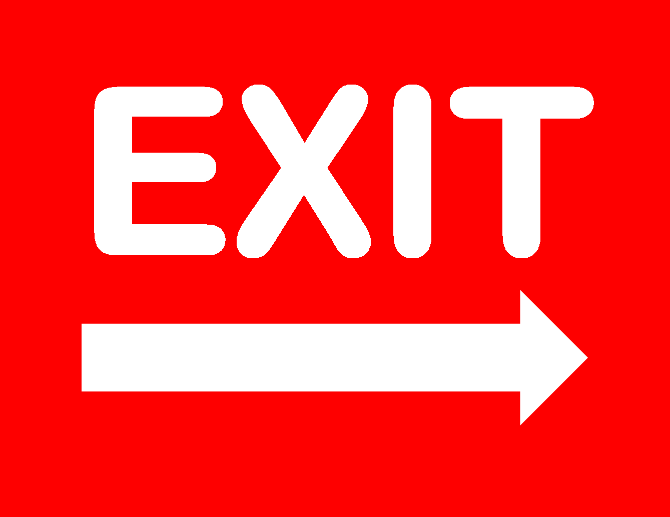 Exit Sign - Free Printable Exit Signs