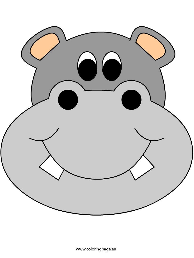 Free Printable Hippo Mask Free Printable