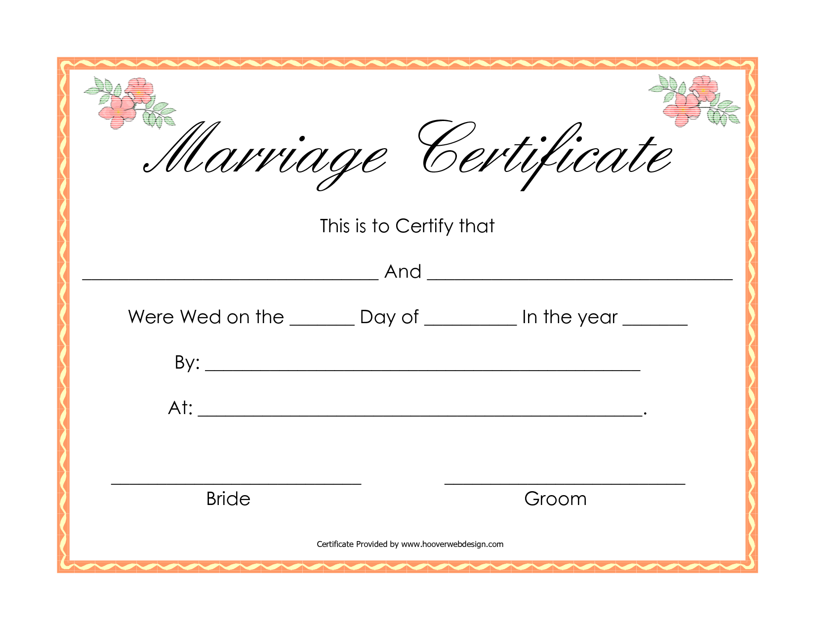 Fake Marriage Certificate | Fake Marriage Certificate | Marriage - Fake Marriage Certificate Printable Free