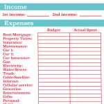 Family Budget Template Monthly Spreadsheet Worksheet Free Printable   Free Printable Budget Sheets