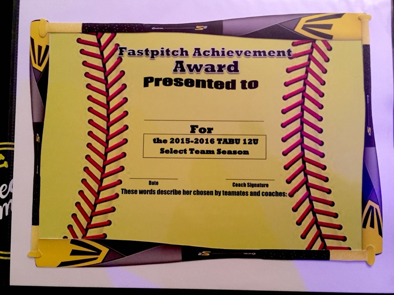 Fastpitch/softball Awards Certificate. | Softball | Fastpitch - Free Printable Softball Award Certificates