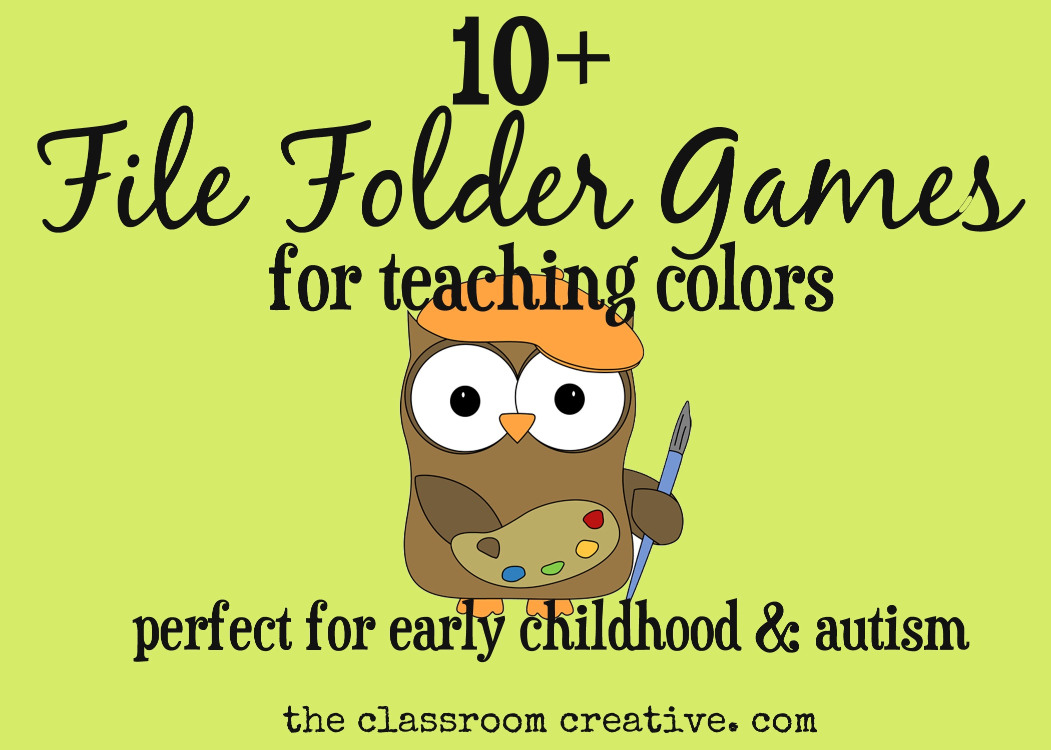 File Folder Games For Teaching Colors - Free Printable Preschool Folder Games