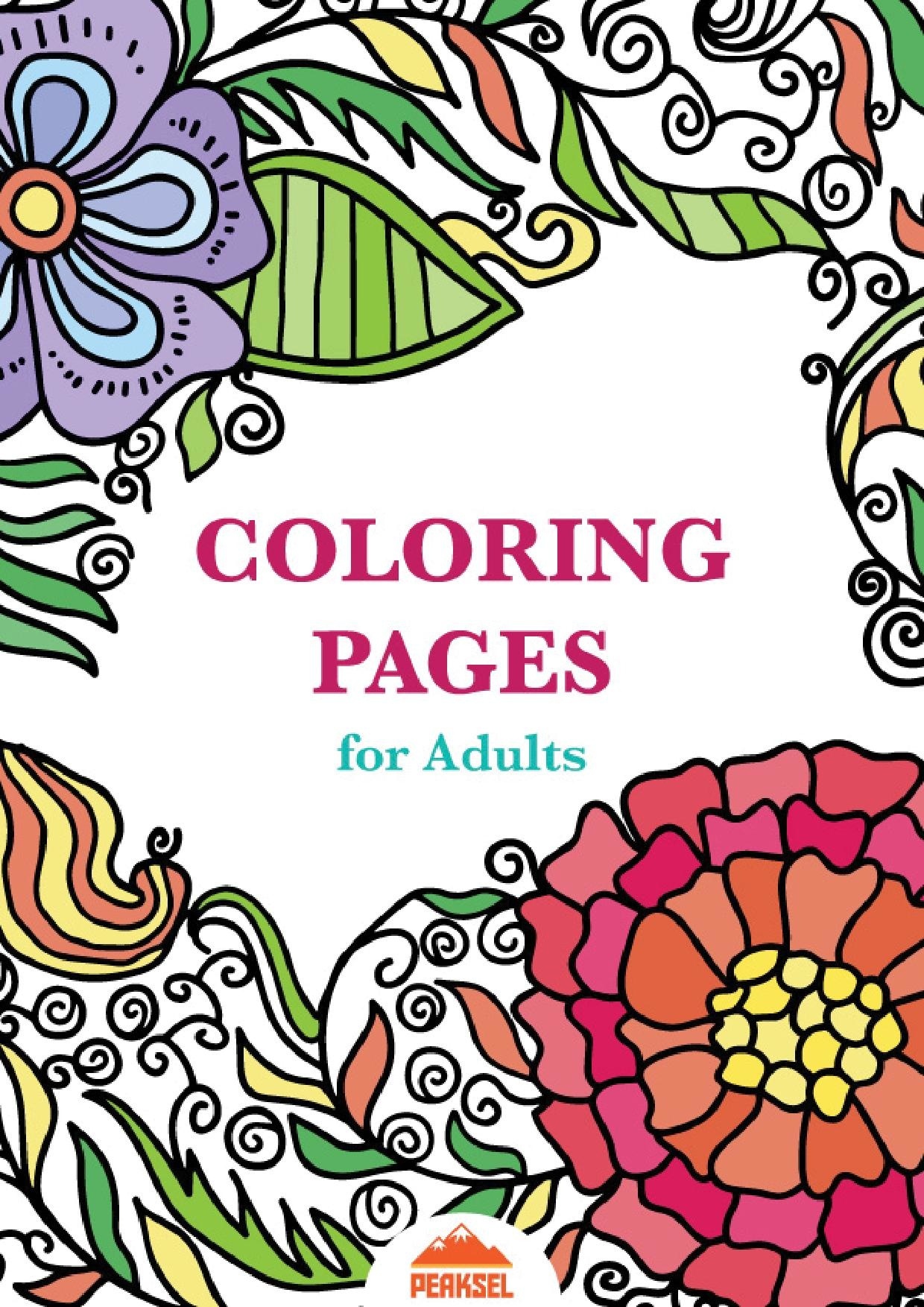 File:printable Coloring Pages For Adults - Free Adult Coloring Book - Free Printable Coloring Book Pages For Adults