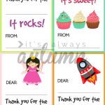 Fill In The Blank Thank You Note Printables For Kids   It's Always   Fill In The Blank Thank You Cards Printable Free