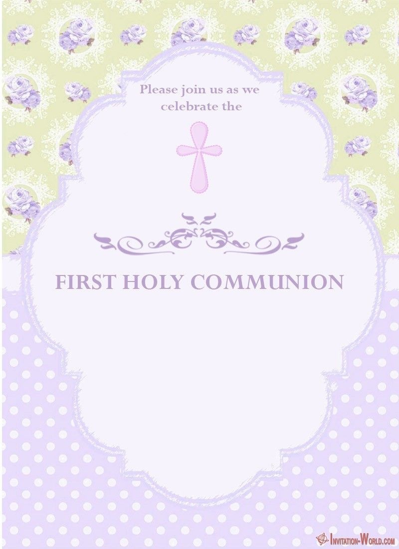 Free Printable 1St Communion Invitations Free Printable Free Printable 1St Communion Invitations Free Printable