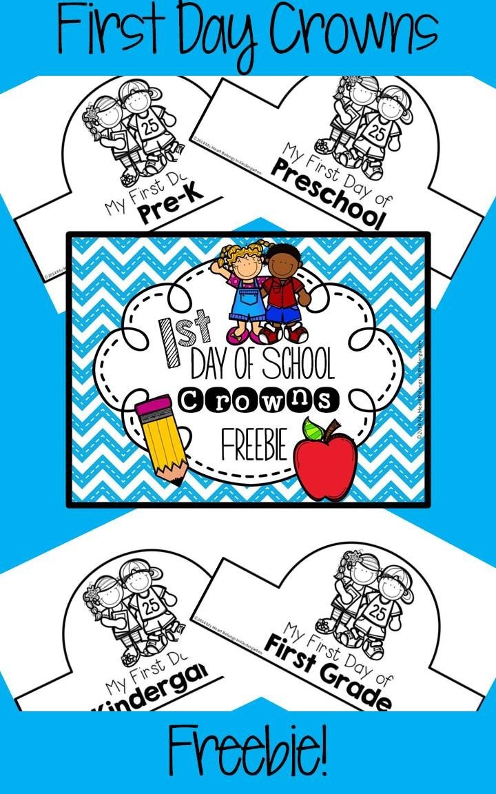 First Day Of School Crowns Freebie | School | Preschool First Day - Free Printable First Day Of School Certificate