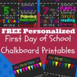 First Day Of School Printable Chalkboard Sign | Kids Stuff | 1St Day   My First Day Of Kindergarten Free Printable