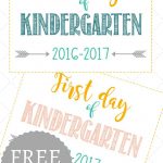 First Day Of School Signs: Free Printables *pre School  12Th Grade*   First Day Of School Printable Free