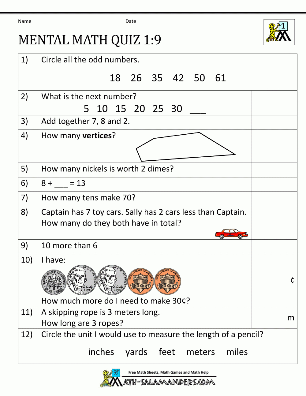 Grade 9 Math Worksheets Printable Free With Answers Free Printable 