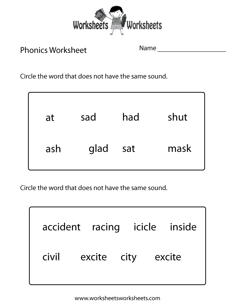 First Grade Phonics Worksheet Printable. The Bottom Part Is Advanced - Free Printable Phonics Assessments