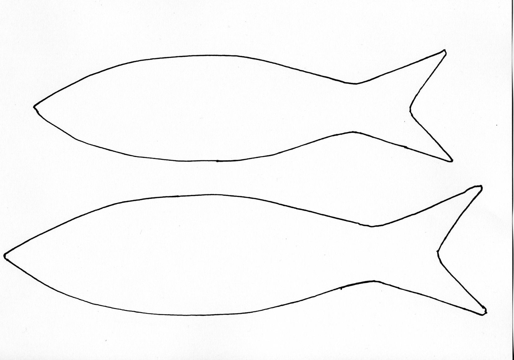 Free fish printable template