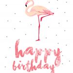 Flamingo | Flamingos | Free Printable Birthday Cards, Flamingo   Happy Birthday Free Cards Printable