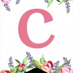 Floral Free Printable Alphabet Letters Banner   Paper Trail Design   Free Printable Flower Letters