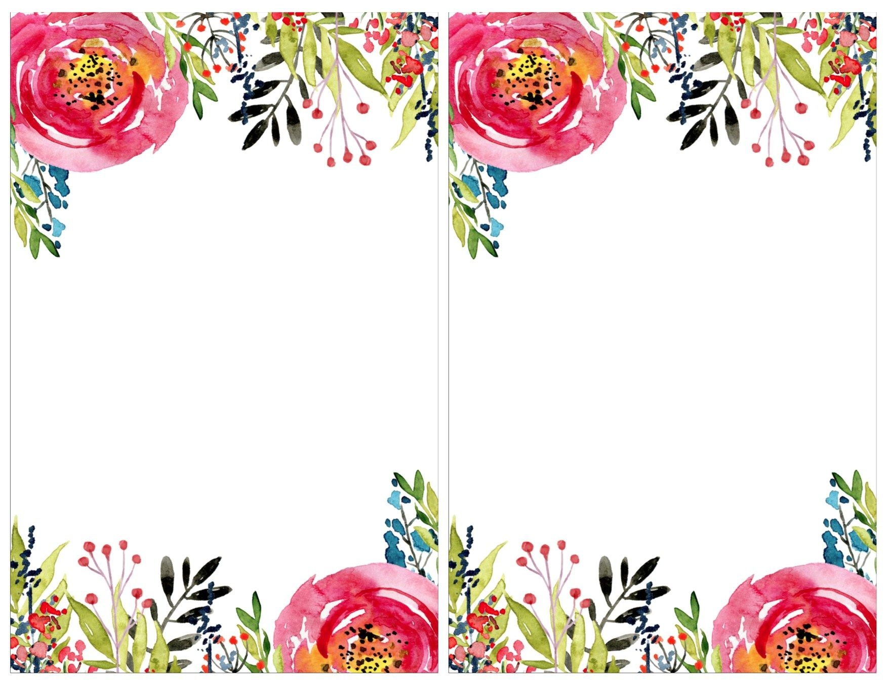 Floral Invitation Template {Free Printable} | #eakertobeamoses - Free Printable Event Invitations