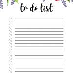 Floral To Do List Printable Template   Paper Trail Design   To Do Template Free Printable