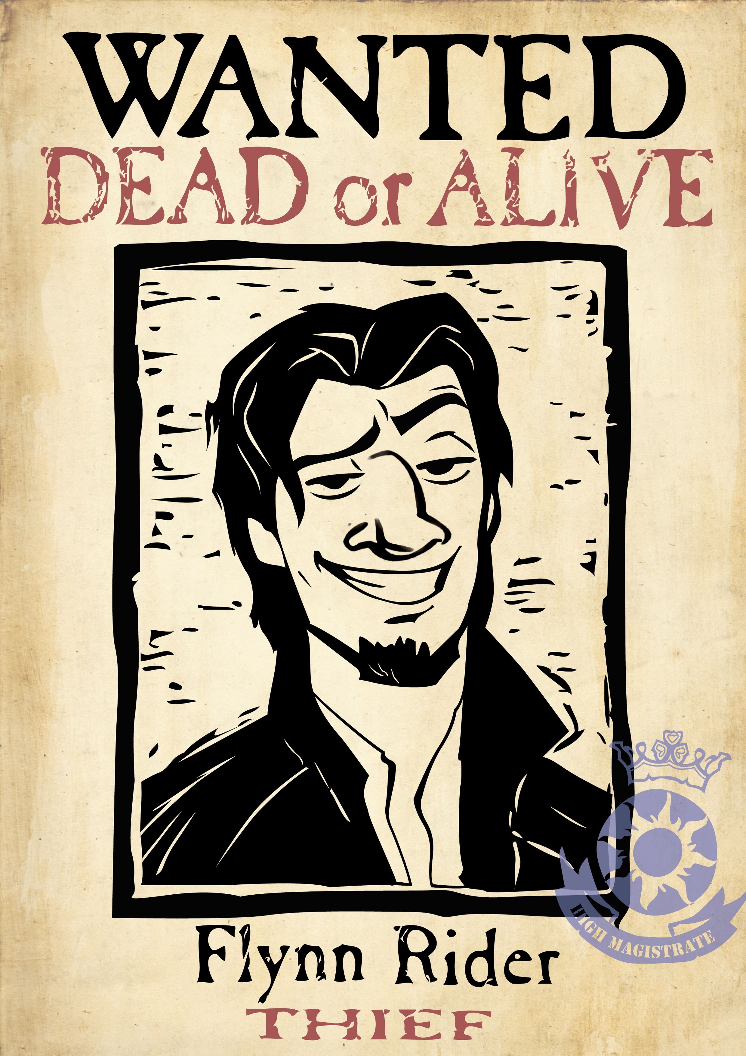 9 Best Photos Of Flynn Rider Wanted Poster Printable Free Flynn