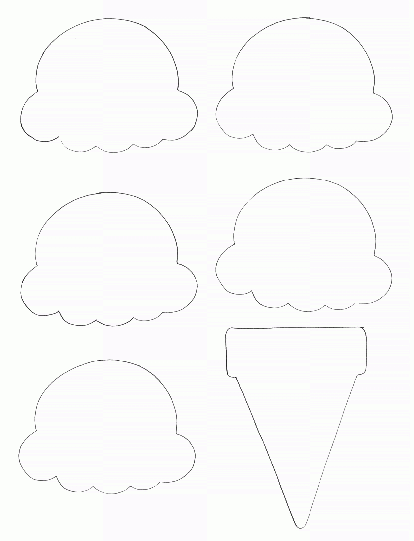 Ice Cream Cone Template Printable Free