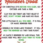 Food Recipes On | Kids | Magic Reindeer Food, Reindeer Food   Reindeer Food Poem Free Printable