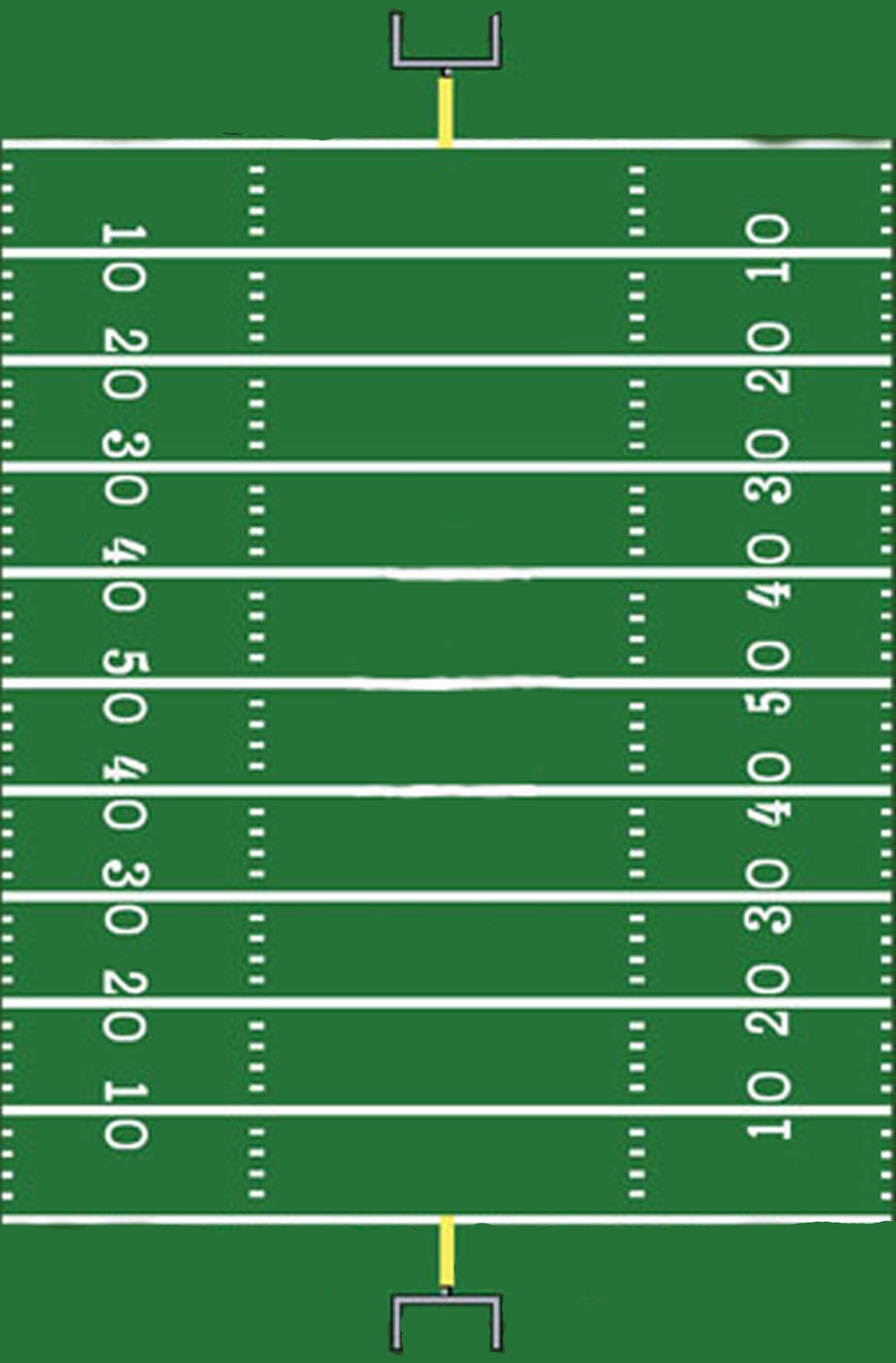 Football Field Template I Made For A Sign | Hunter&amp;#039;s 1St Football - Free Printable Football Templates