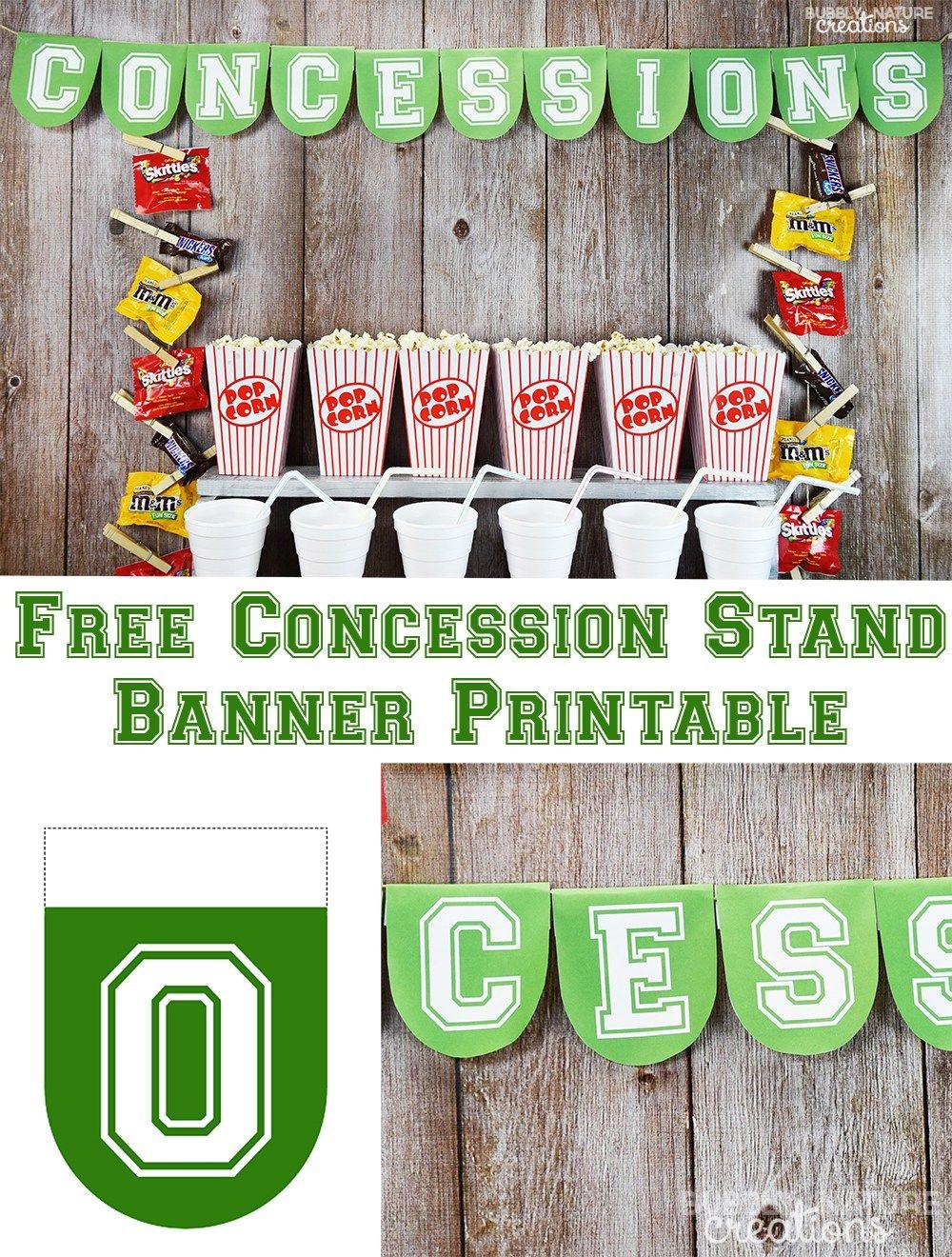 Football Party Concession Stand | Recipe | Football Mom | Sports - Free Concessions Printable