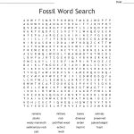 Fossil Word Search   Wordmint   Free Printable Dinosaur Word Search