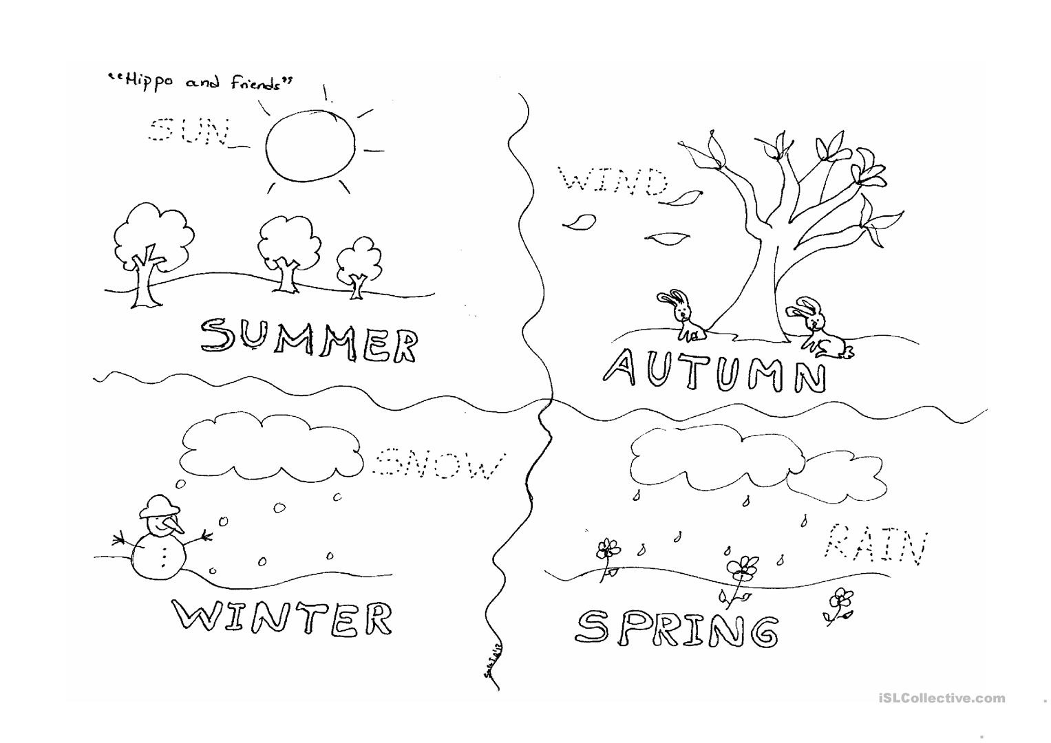 Four Seasons Worksheet - Free Esl Printable Worksheets Madeteachers - Free Printable Pictures Of The Four Seasons