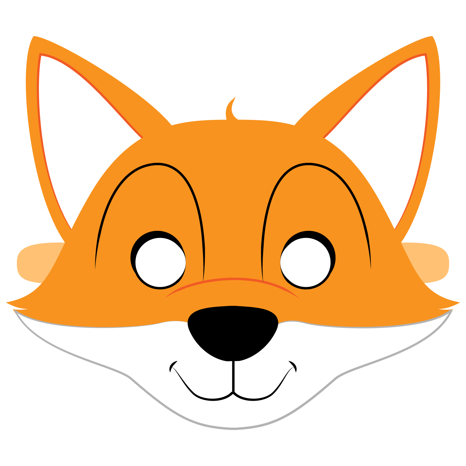 Fox Mask Template Free - Printable Templates