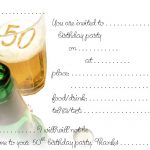 Free 50Th Birthday Invitation Templates — Birthday Invitation Examples   Free Printable Surprise 40Th Birthday Party Invitations