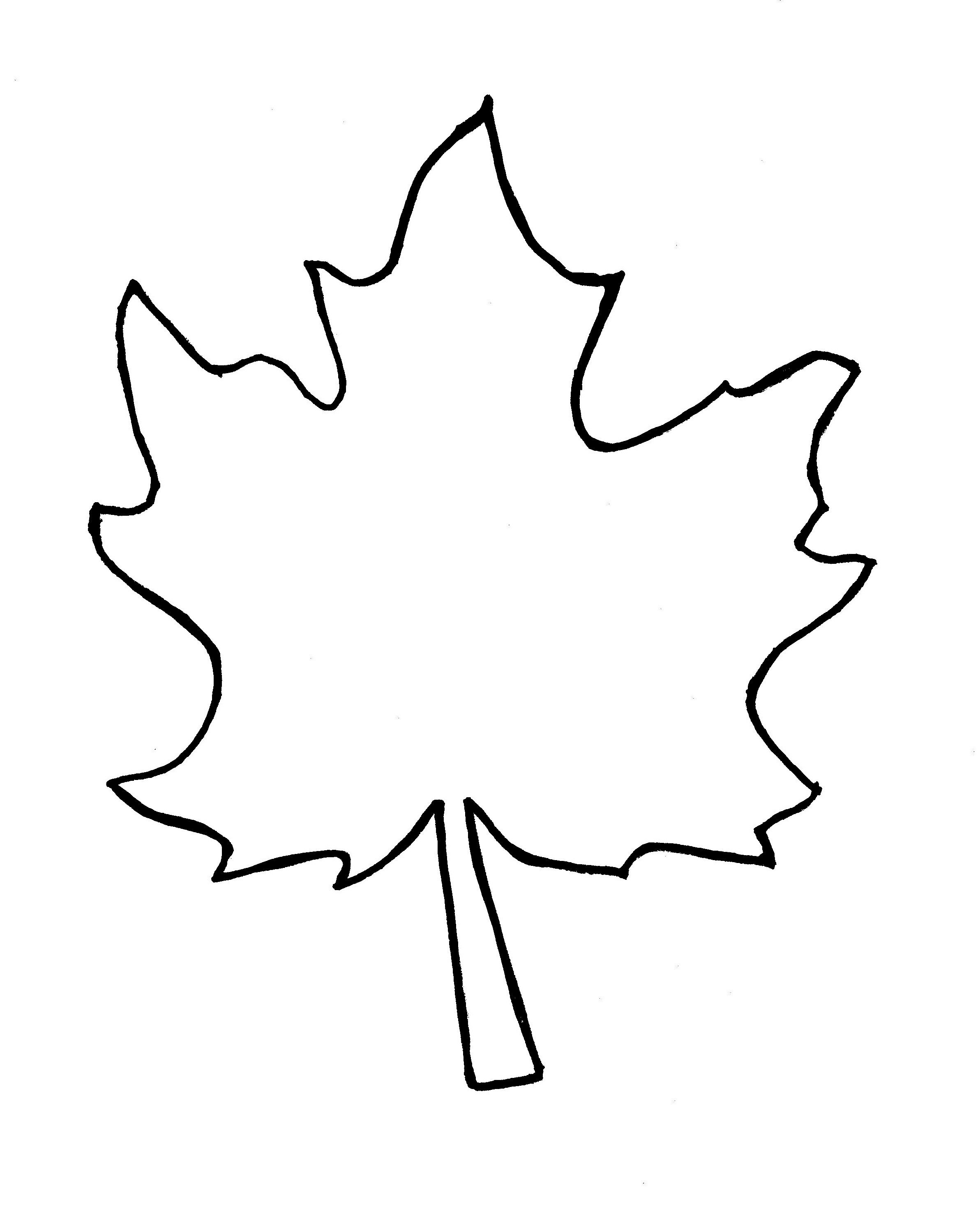Free Autumn Leaf Outline, Download Free Clip Art, Free Clip Art On - Free Printable Pictures Of Autumn Leaves