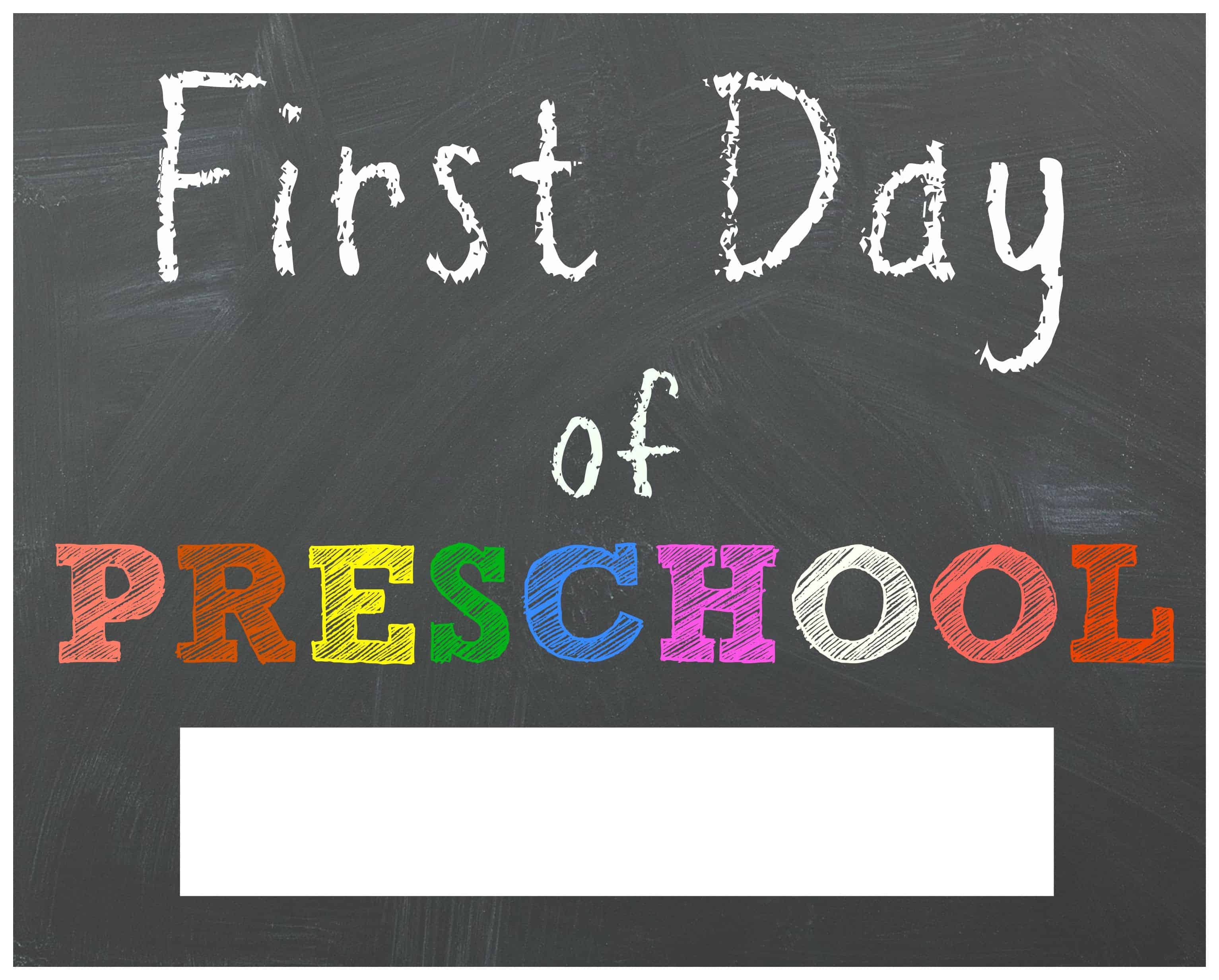 Free Back To School Printable Chalkboard Signs For First Day Of - First Day Of 3Rd Grade Free Printable