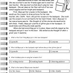 Free Back To School Worksheets And Printouts   Free Printable English Comprehension Worksheets For Grade 4