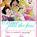 Free Ballerina Party Printables | Funny Disney Princesses Free   Disney Princess Birthday Invitations Free Printable
