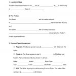Free Bill Of Sale Forms   Pdf | Word | Eforms – Free Fillable Forms   Free Printable Bill Of Sale
