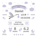 Free Birth Stats Board Svg, Png, Eps & Dxf| My Sanity Hobbies   Free Birth Announcements Printable