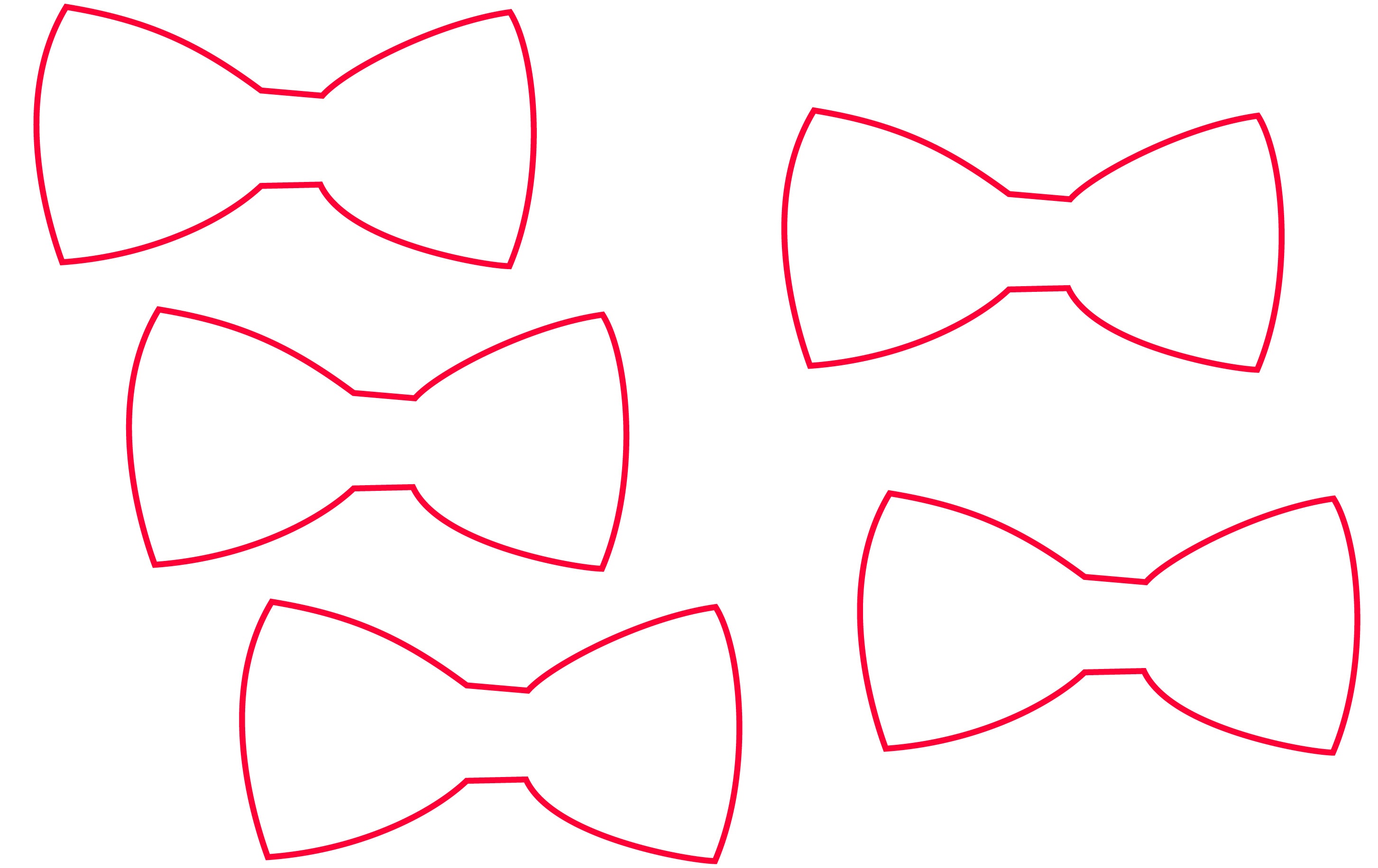 Free Bow Tie Template Printable Free Printable