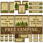 Free Camping Party Printables From Printabelle | Catch My Party   Free Printable Camping Signs
