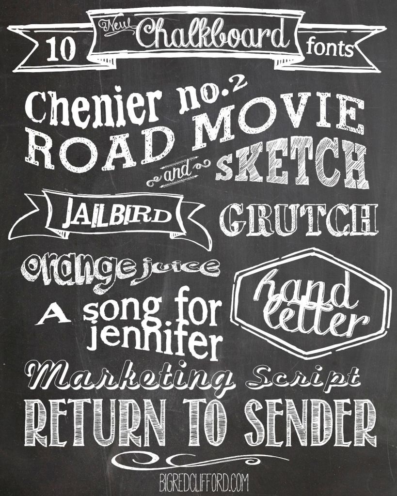 Free Chalkboard Fonts And Free Printable | Scrapbooking | Chalkboard - Free Printable Fonts No Download