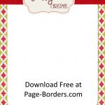 Free Christmas Border | Customize Online | Personal & Commercial Use   Free Printable Christmas Paper With Borders