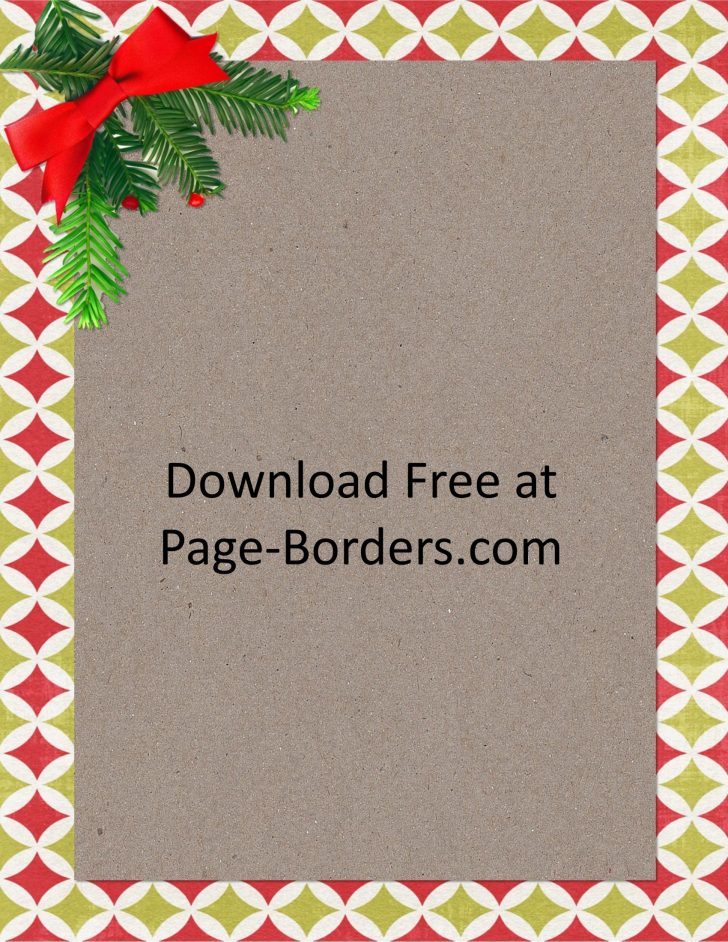 Free Printable Page Borders Christmas