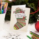 Free Christmas Coloring Card   Sarah Renae Clark   Coloring Book   Make A Holiday Card For Free Printable