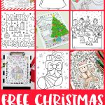 Free Christmas Coloring Pages For Adults And Kids   Happiness Is   Free Printable Christmas Coloring Pages And Activities