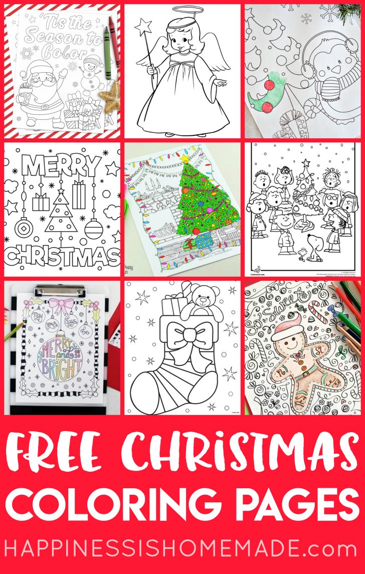 Free Printable Christmas Coloring Pages And Activities