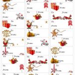 Free Christmas Gift Tag Printable ~ Print Either On Card Stock & Cut   Free Printable Labels Avery 5160