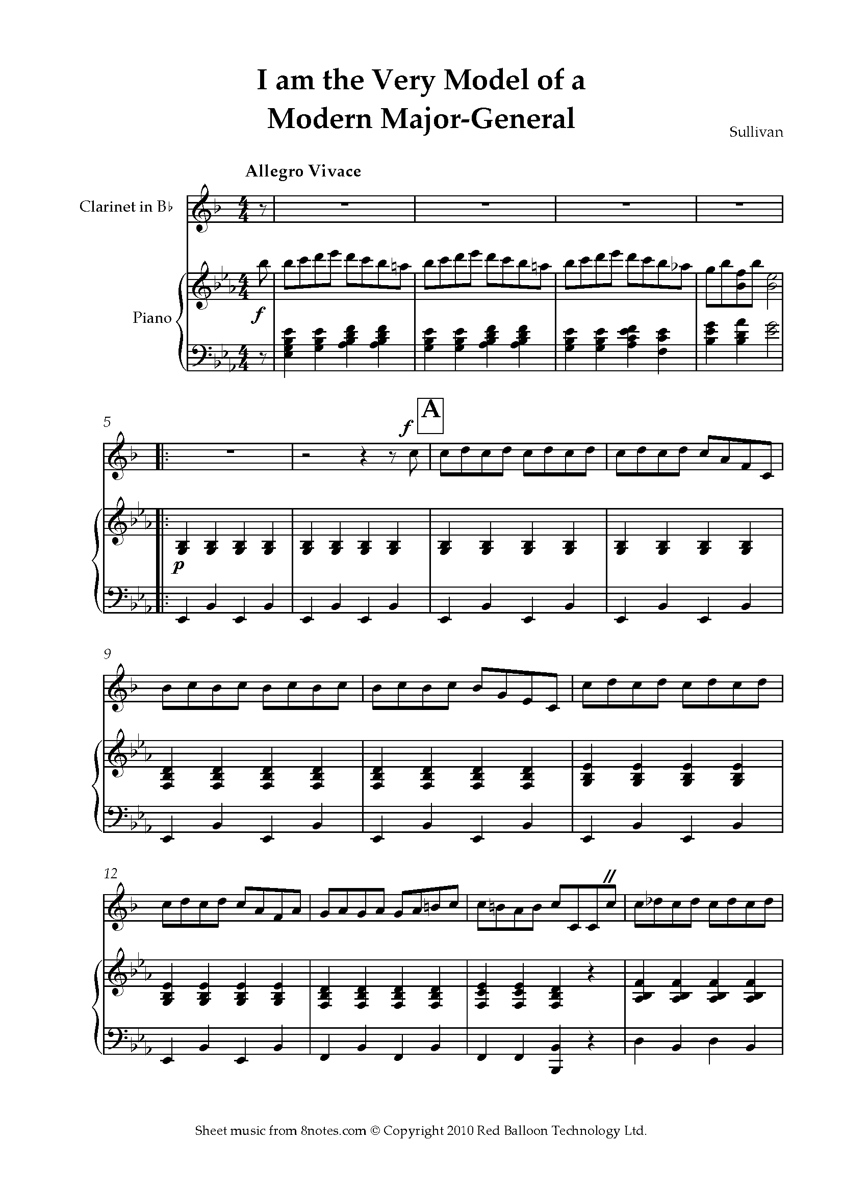 Free Clarinet Sheet Music, Lessons &amp;amp; Resources - 8Notes - Free Printable Clarinet Music