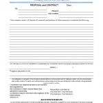 Free Construction Proposal Template   Construction Proposal Template   Free Printable Construction Contracts