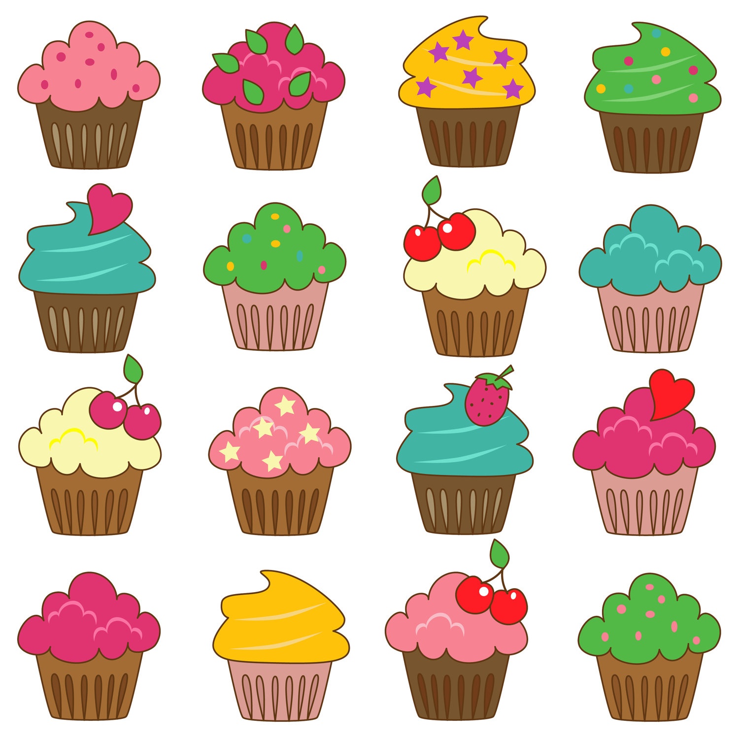 Free Cupcake Cliparts, Download Free Clip Art, Free Clip Art On - Free Printable Cupcake Clipart